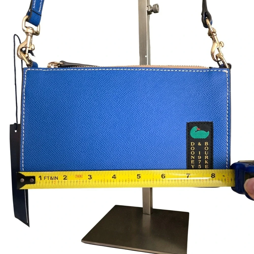Dooney & Bourke Demi 20 Crossbody Women Sm French Blu New Pebble Grain‎ Leather
